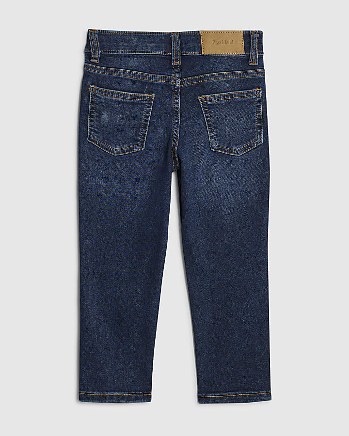 mini boys blue stretch skinny jeans