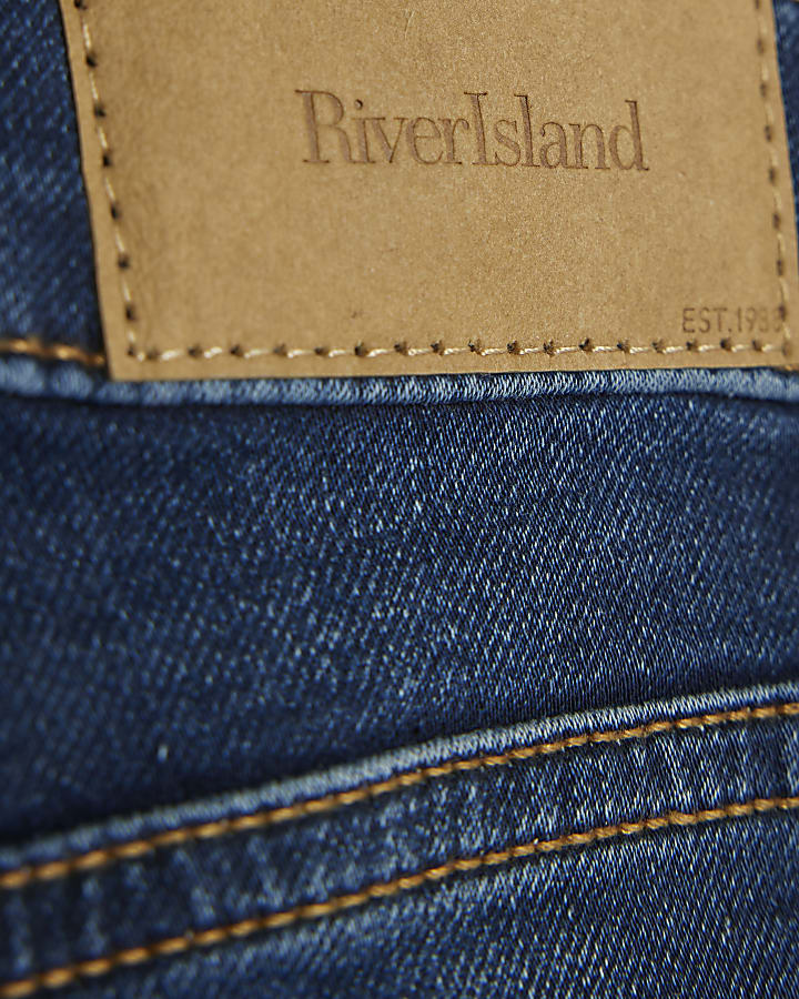 mini boys blue stretch skinny jeans