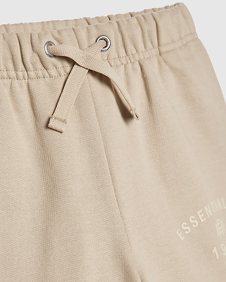 mini ragazzi beige essenzialismo felpa set