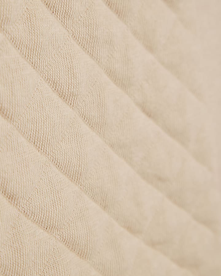 baby boys khaki gilet trapuntato set