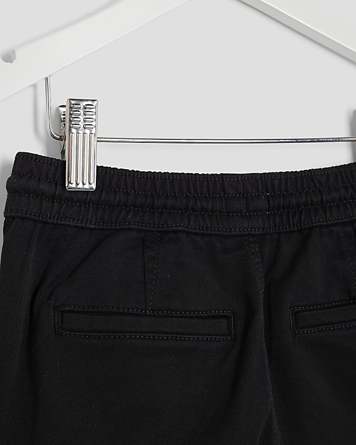 mini ragazzi neri pantaloni cargo