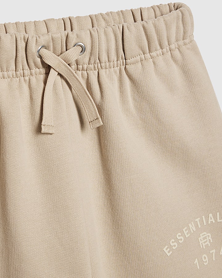 ragazzi beige oversize essenzialismo felpa set