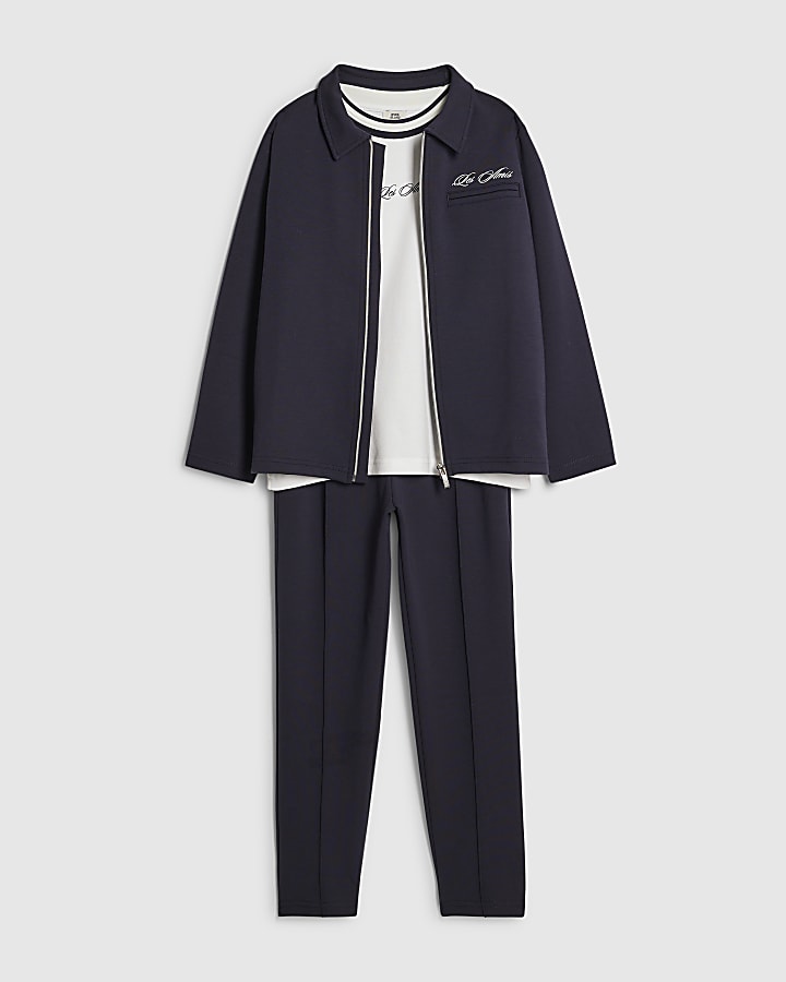 ragazzi giacca navy set di 3 pezzi