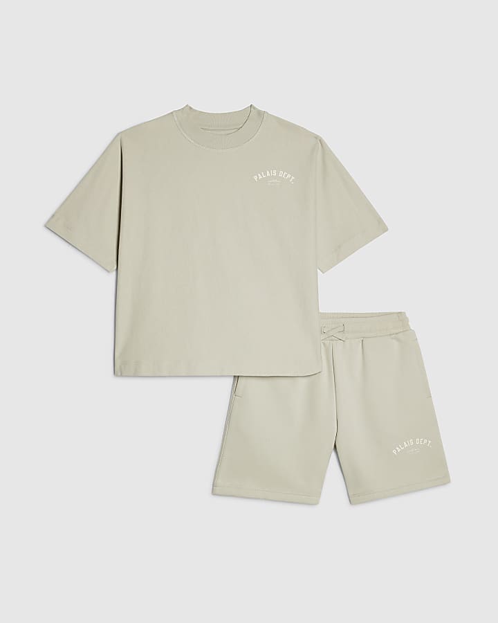 ragazzi grigio palais dept t-shirt set