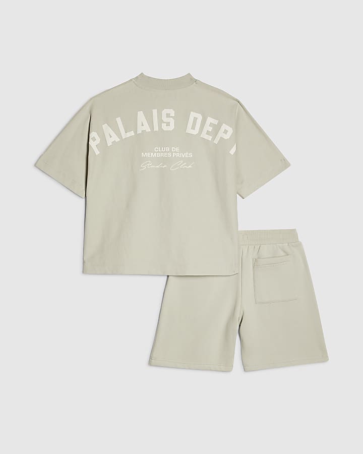 ragazzi grigio palais dept t-shirt set