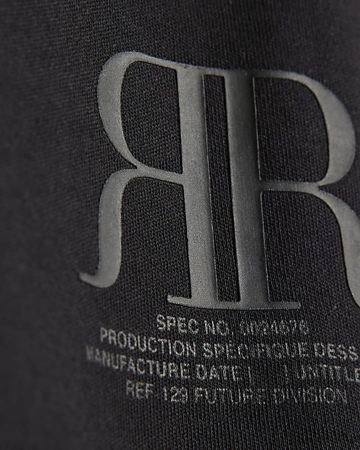 ragazzi nero rr t-shirt e shorts set