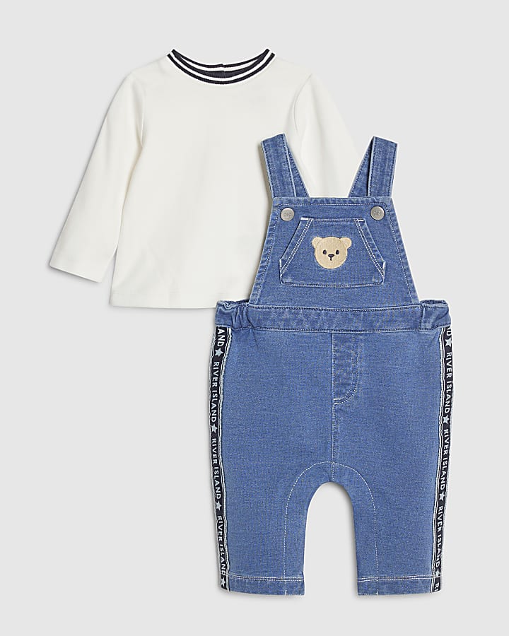 baby boys orso blu salopette