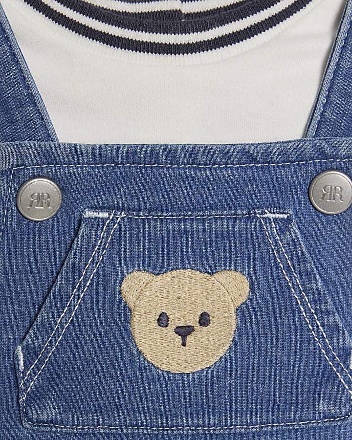 baby boys orso blu salopette