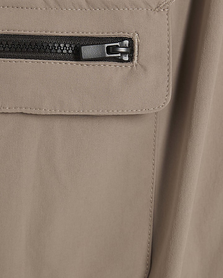 ragazzi marrone zip pantaloni cargo