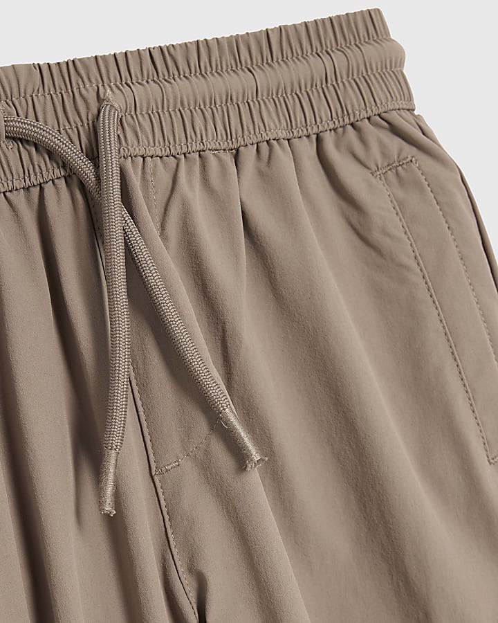 ragazzi marrone zip pantaloni cargo