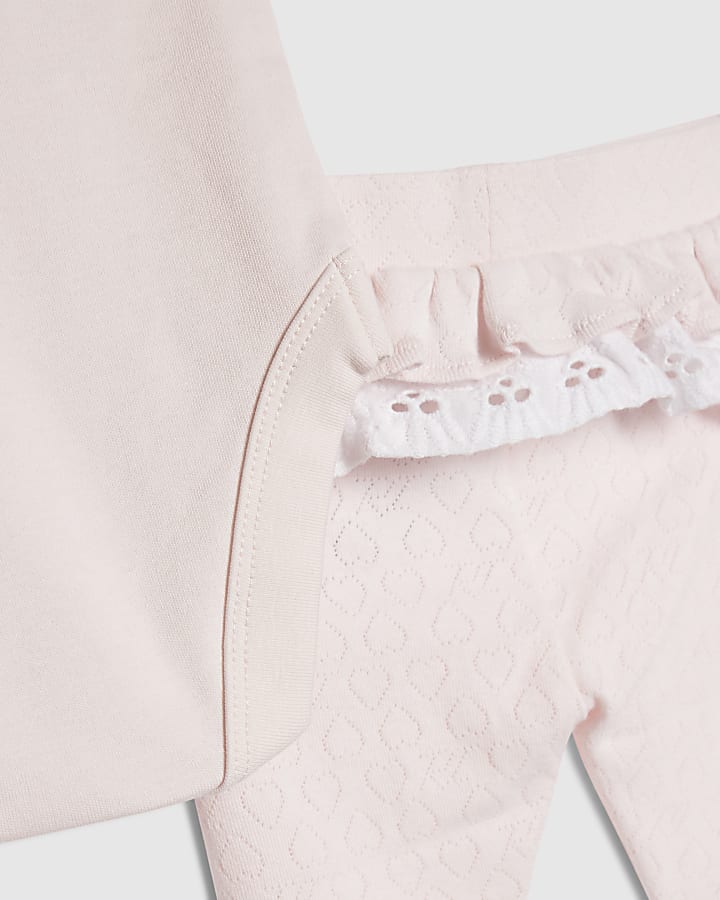 bambine rosa rosetta body set