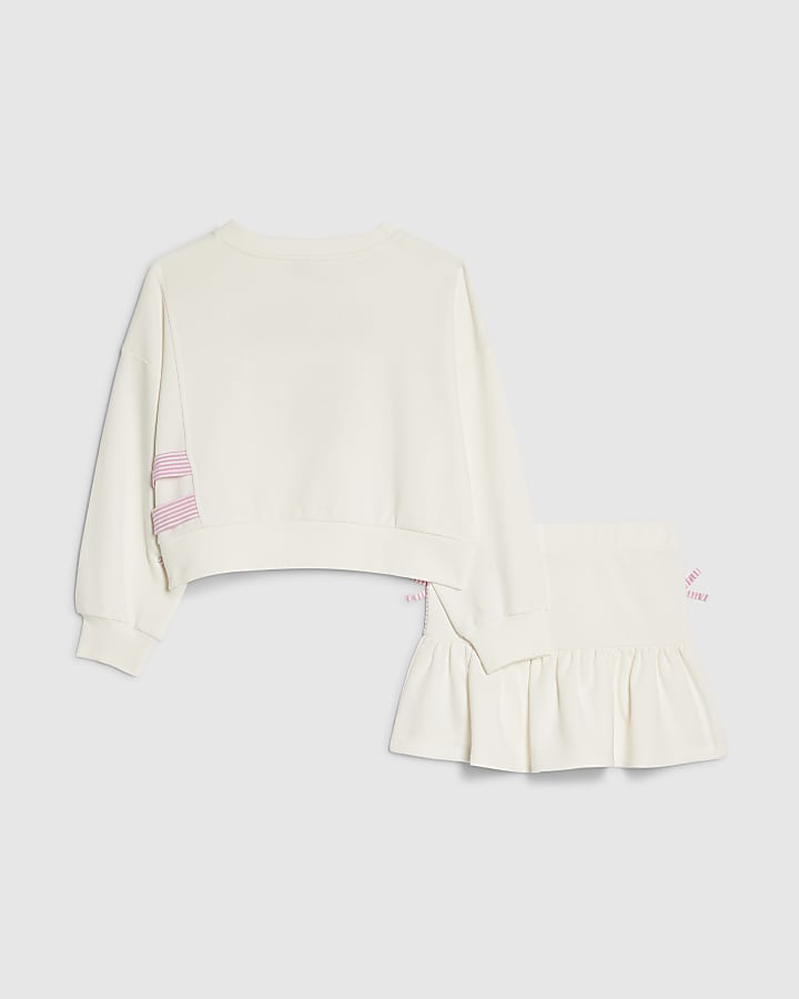 le ragazze bianco parigi 96 sudore gonna set
