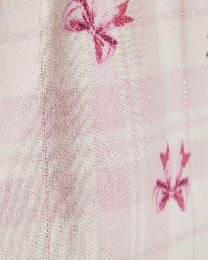 mini ragazze cucciolo rosa pigiama set