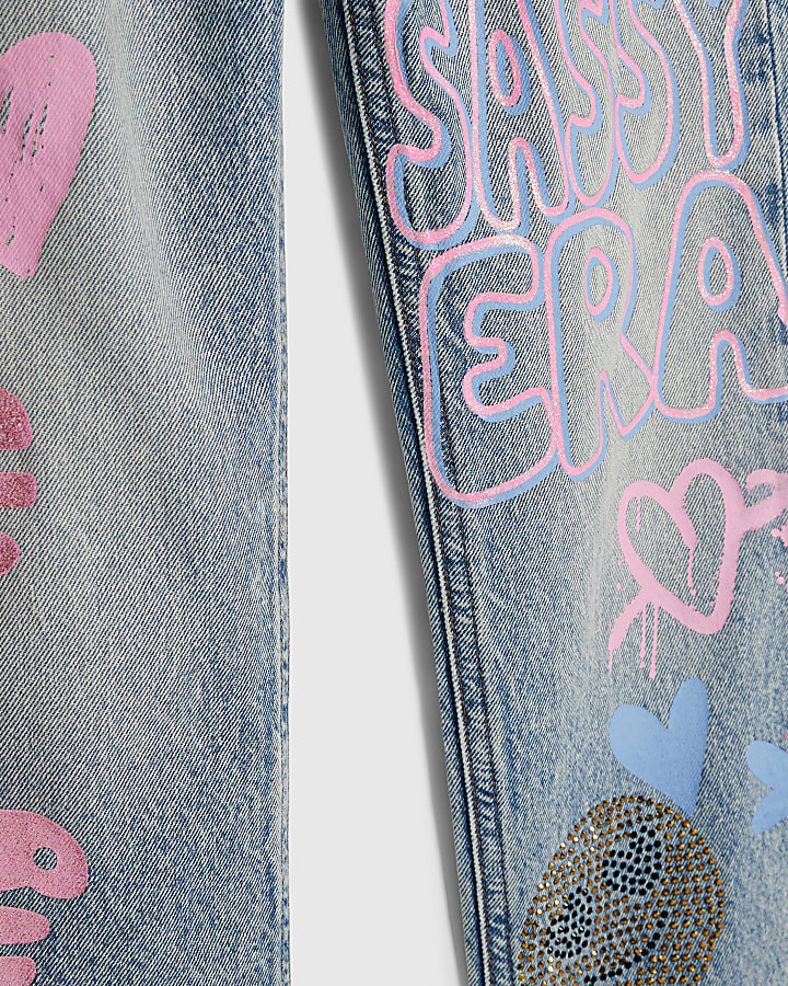 ragazze blu impertinente era dritto jeans