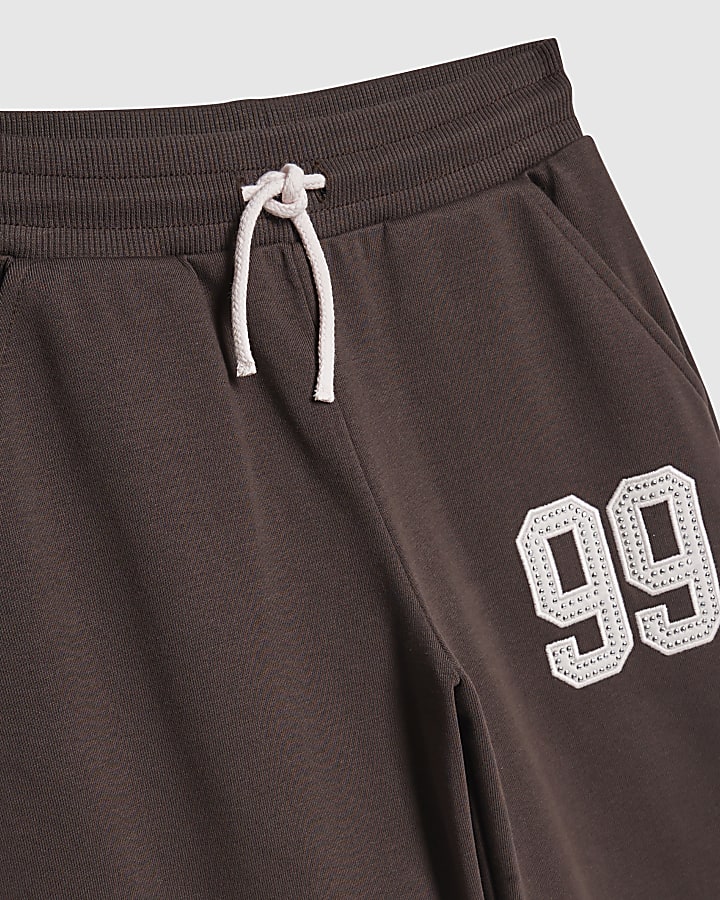 ragazze marrone 99 numero felpa tuta set