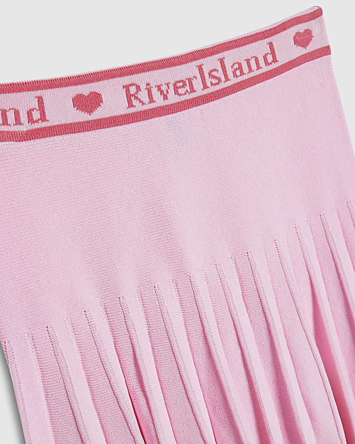 ragazze rosa polo shirt e gonna set