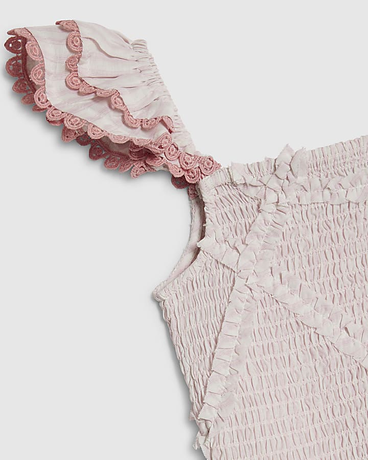 ragazze rosa stripe pantaloni set