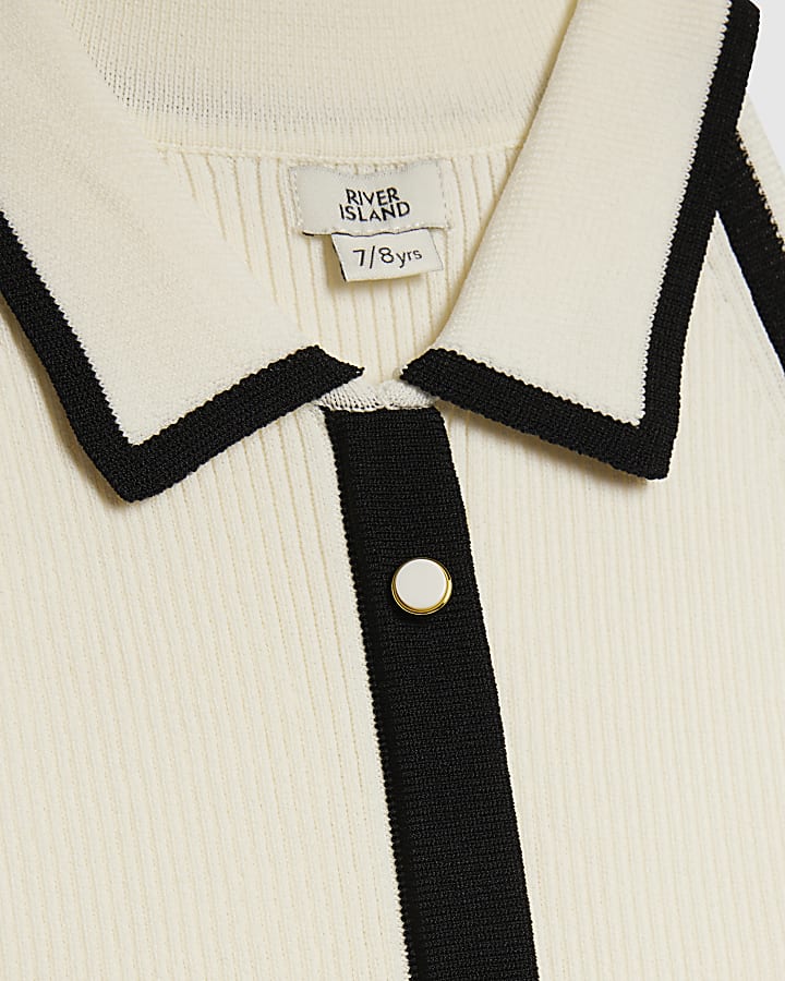 ragazze crema halter abito polo