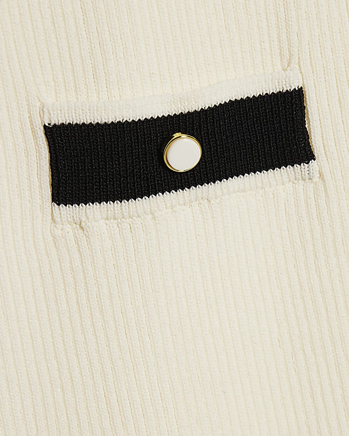 ragazze crema halter abito polo