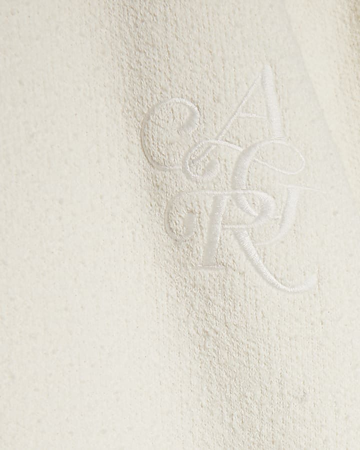 crema slim fit cardigan boucle