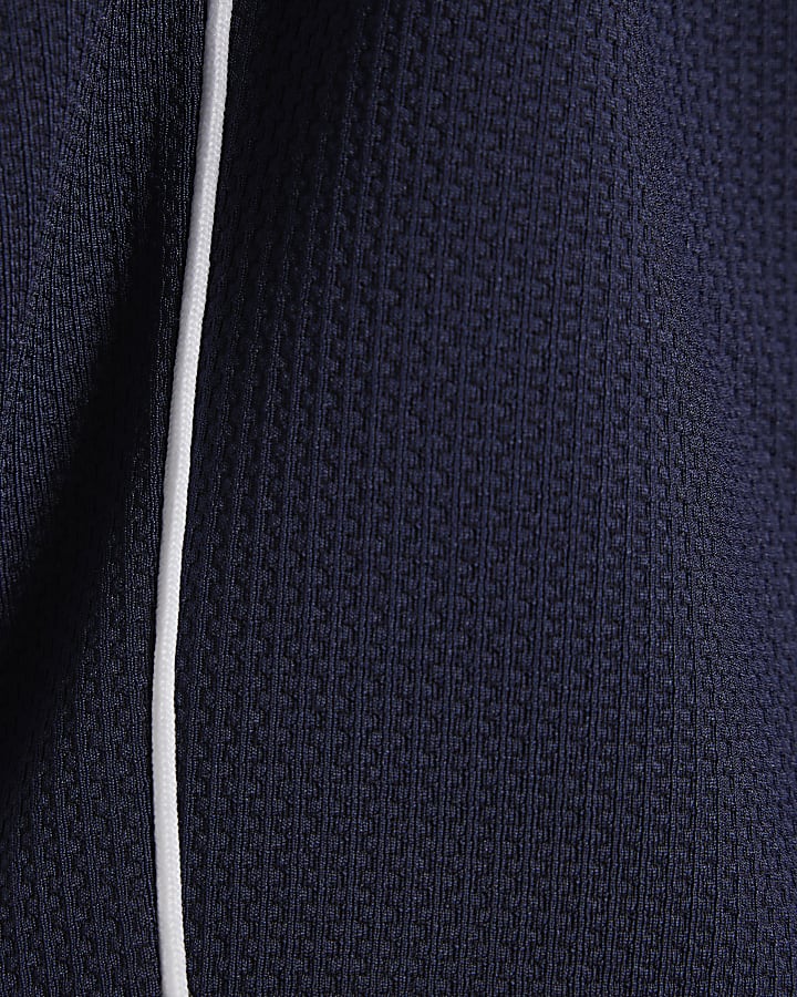 navy slim fit martellata punta pantaloncini