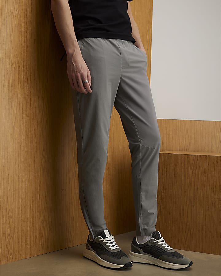 grigio skinny fit active pantaloni