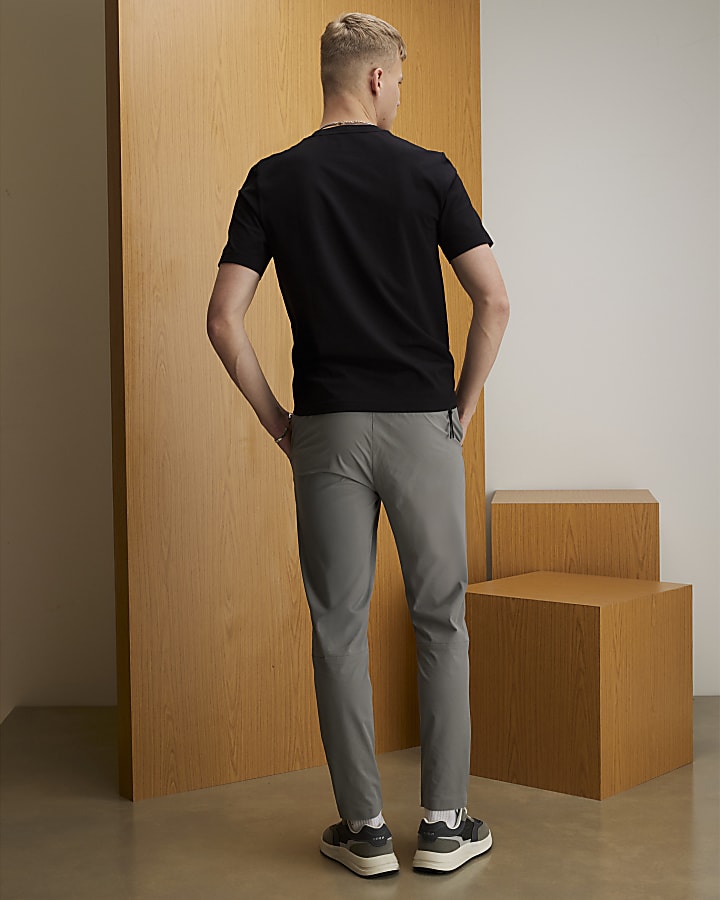 grigio skinny fit active pantaloni
