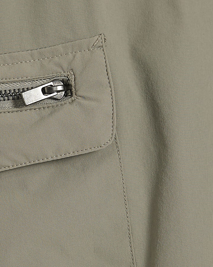 grigio skinny fit pantaloni cargo