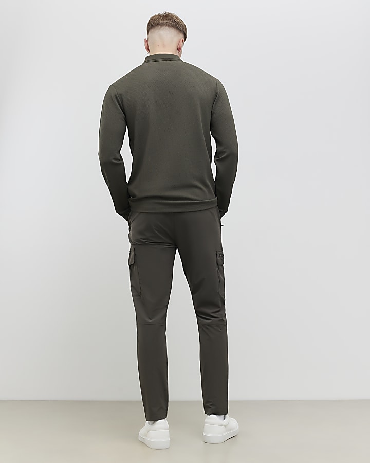 verde skinny fit cargo trosuers