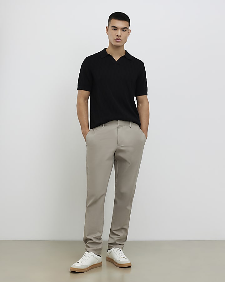 beige slim fit chinos