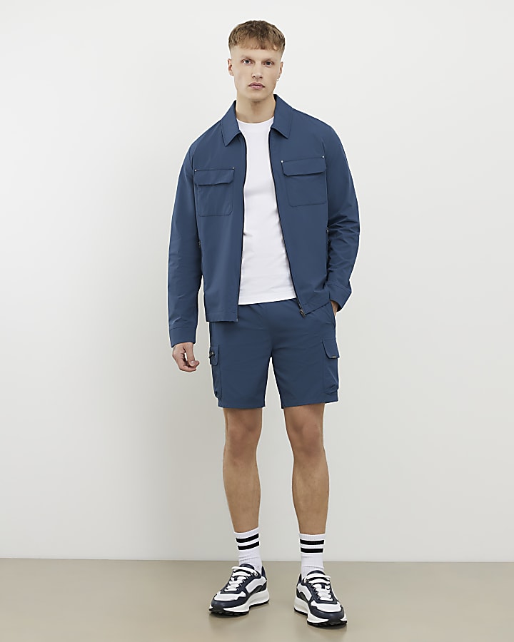 blu muscle fit shacket