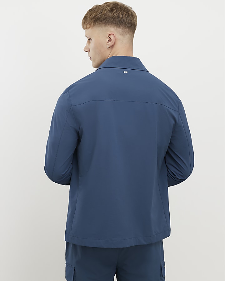 blu muscle fit shacket