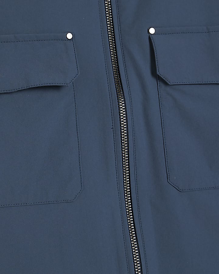 blu muscle fit shacket