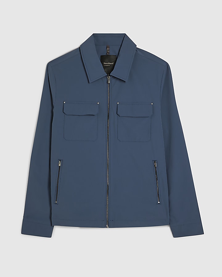 blu muscle fit shacket