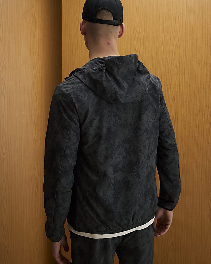 verde camouflage athleisure rxr giacca con cappuccio