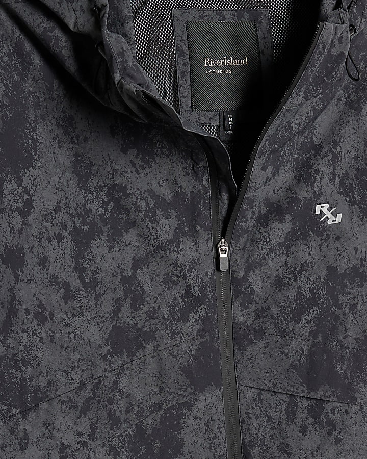 verde camouflage athleisure rxr giacca con cappuccio