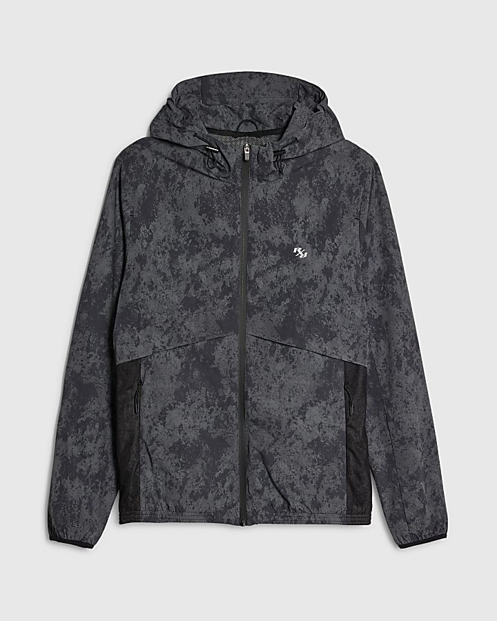 verde camouflage athleisure rxr giacca con cappuccio