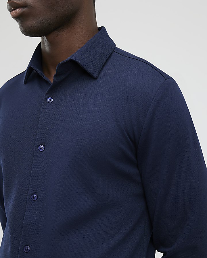 marina muscle fit camicia in piquet