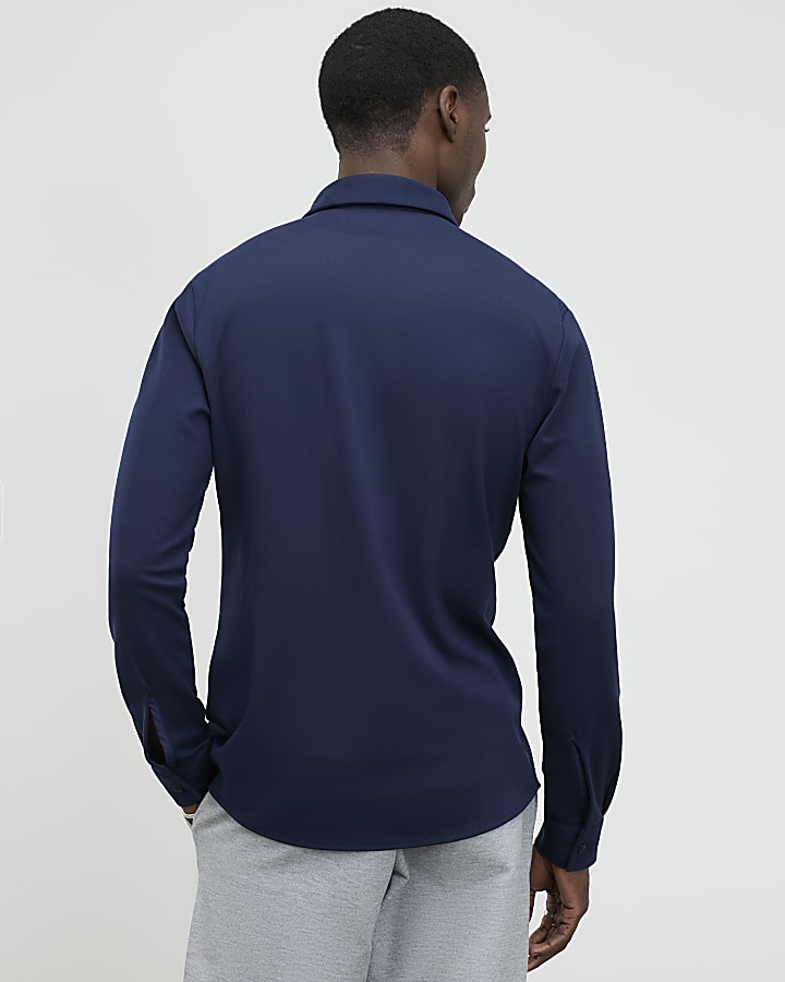 marina muscle fit camicia in piquet