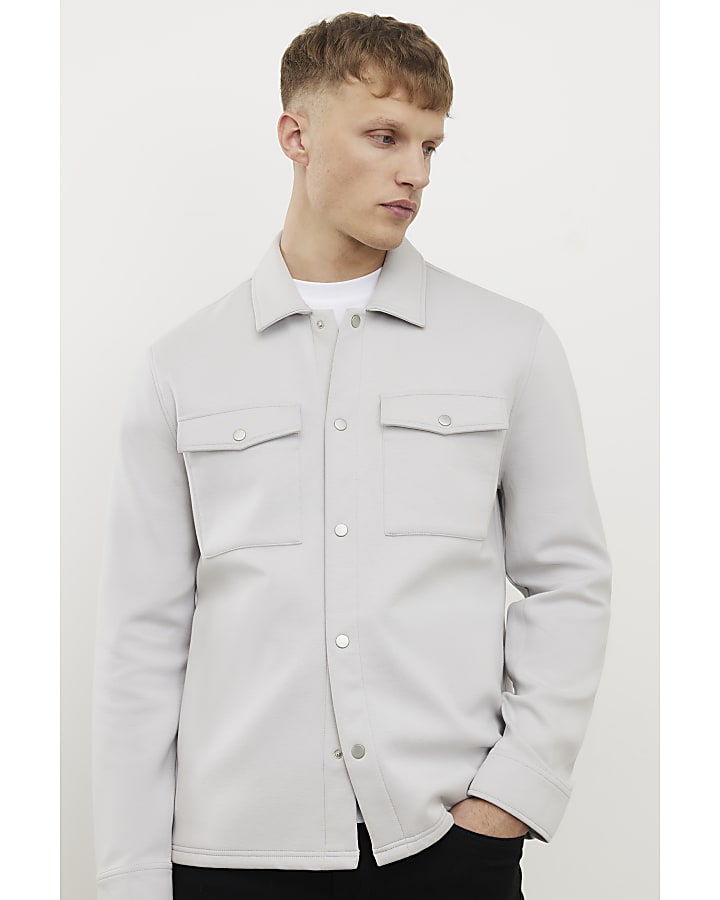 grigio slim fit overshirt
