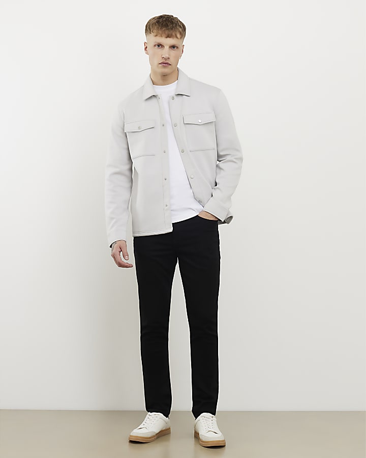 grigio slim fit overshirt