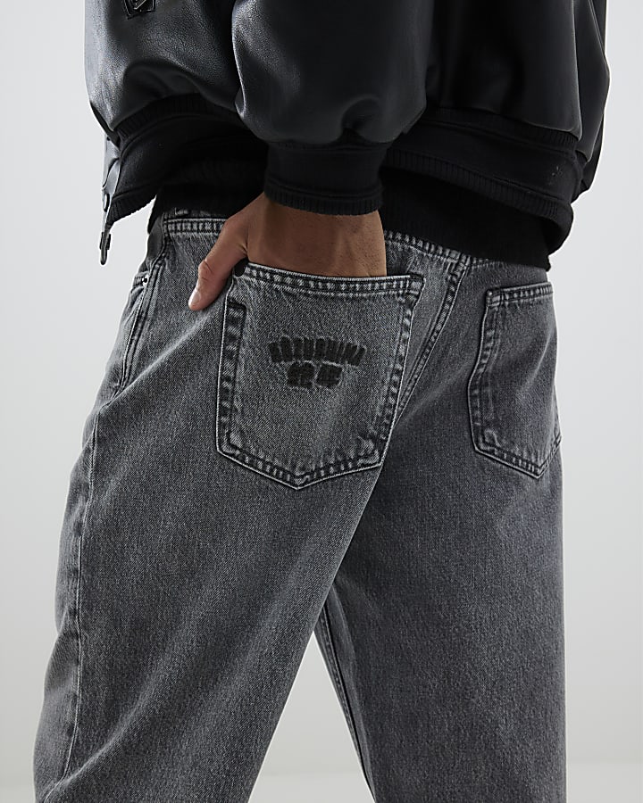 grigio lavato i jeans loose fit