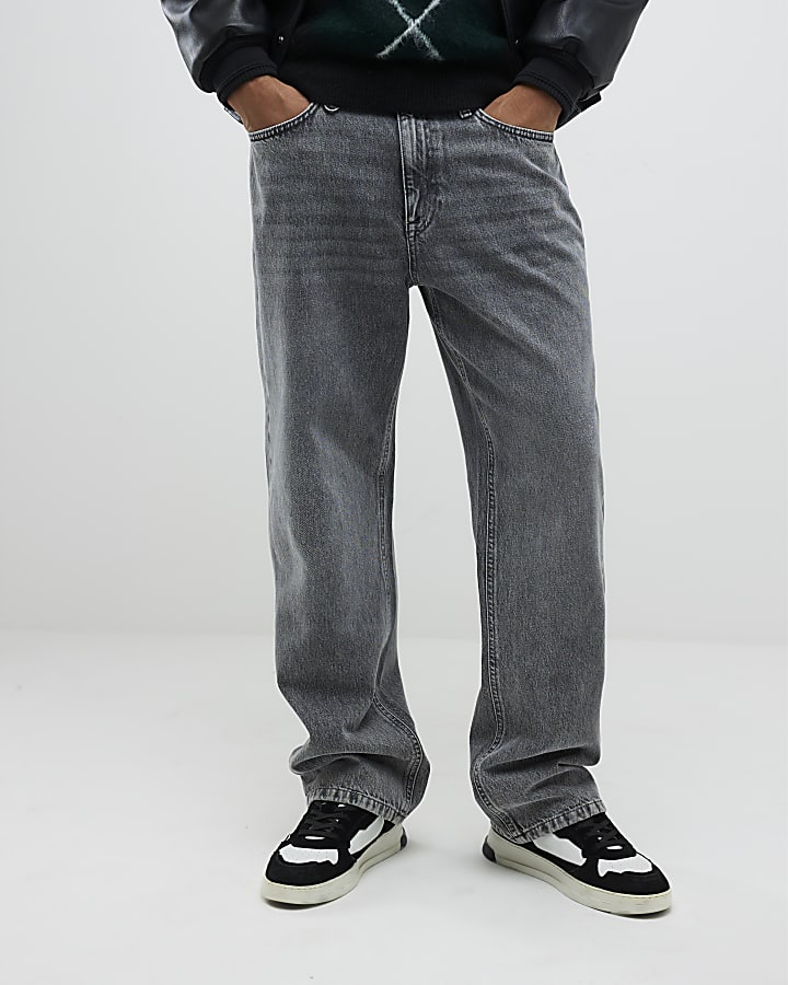 grigio lavato i jeans loose fit