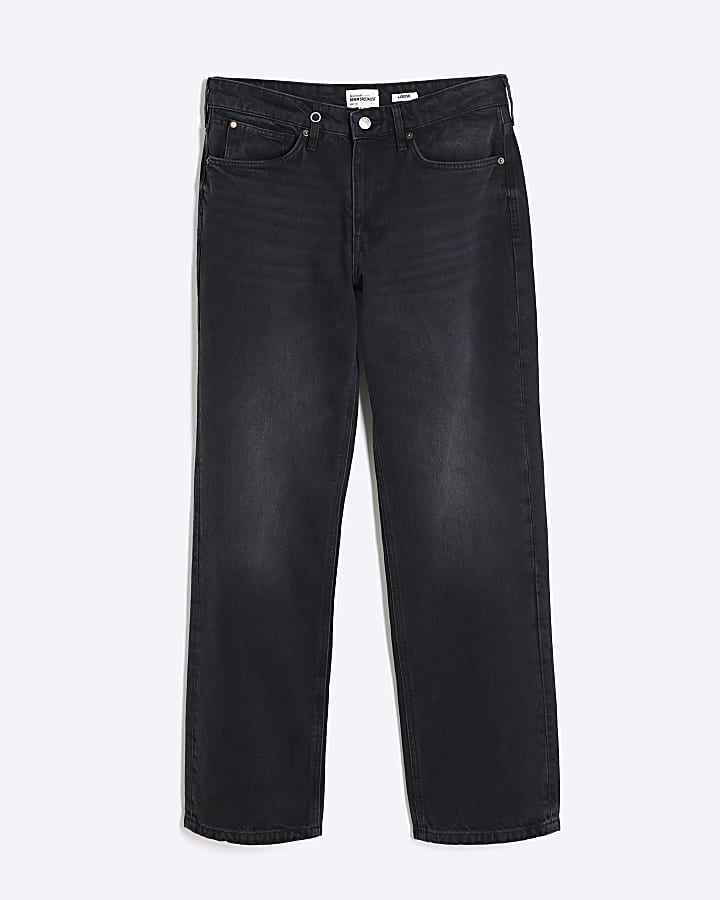 nero lavato loose fit jeans