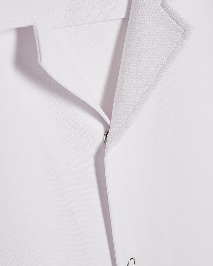white muscle fit anello batter docchio shirt