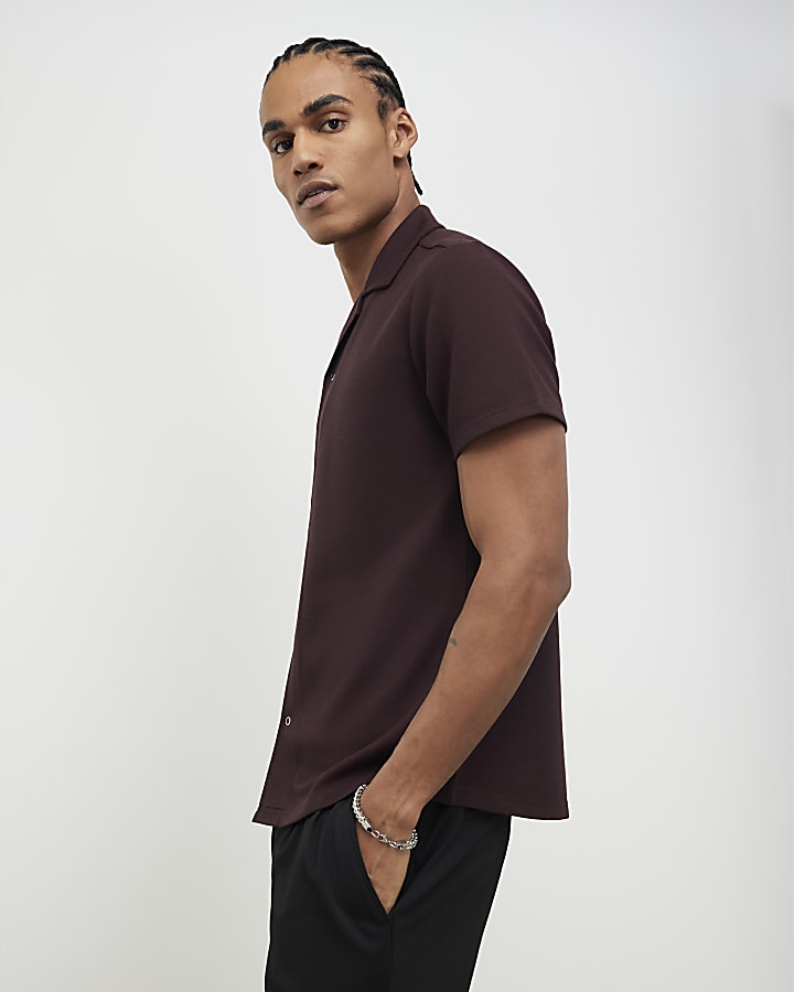 rosso muscle fit anello batter docchio shirt