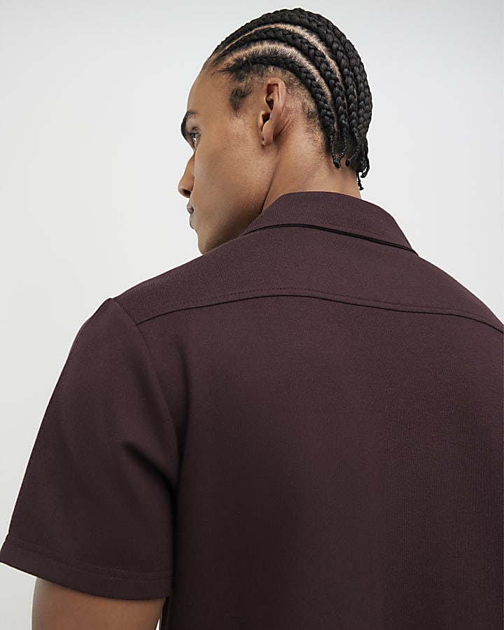 rosso muscle fit anello batter docchio shirt