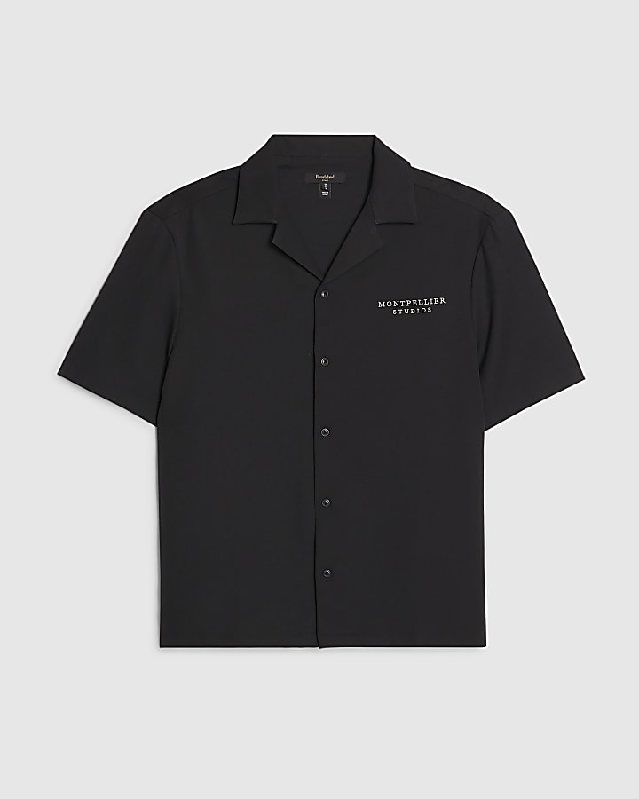 nero vestibilità regolare montpellier studios shirt