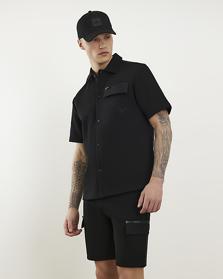 nero regular fit premium shirt manica corta