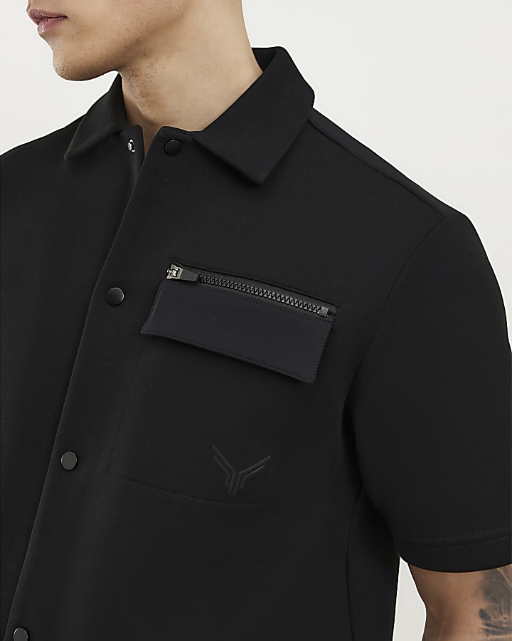 nero regular fit premium shirt manica corta